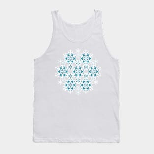 Blue Flower of life artwork Tank Top